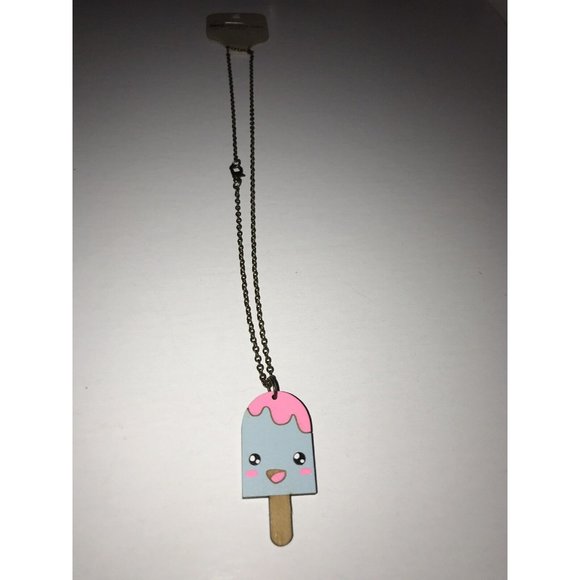 Unpossible Cuts Necklace Laser-cut Wood Pendant Wooden Jewelry Cute Popsicle - Picture 5 of 12